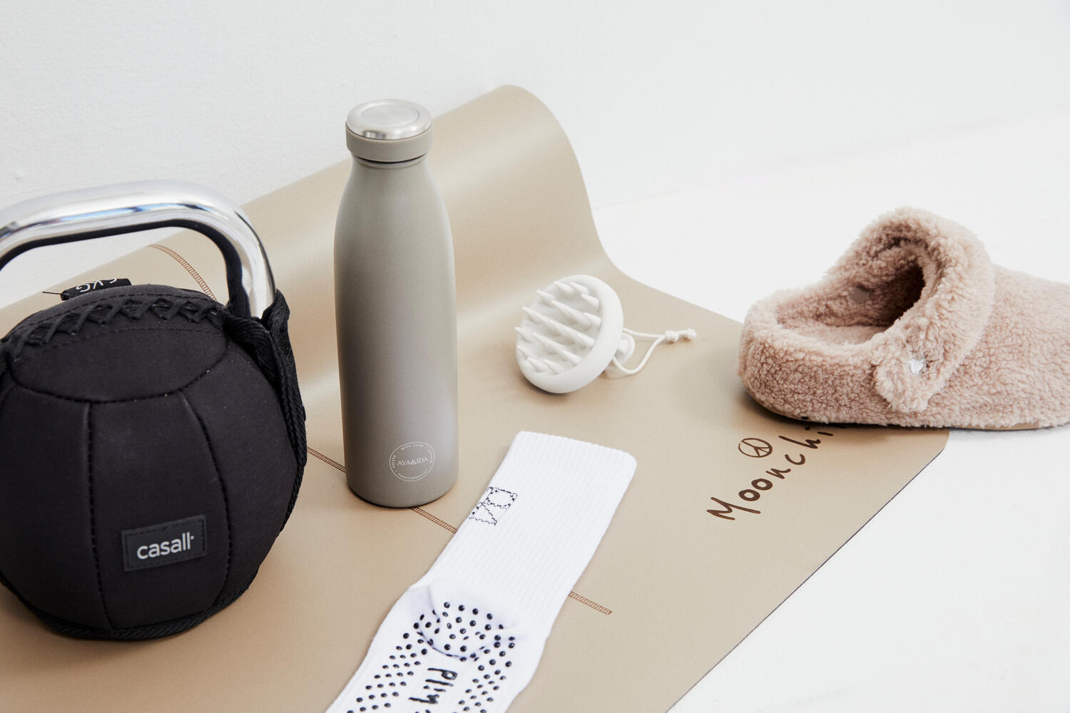 Pilates strømper - Hvid